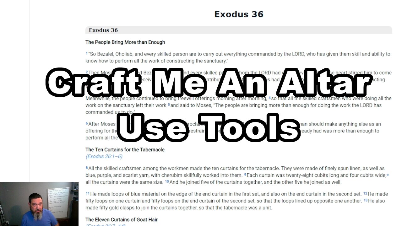 Exodus 36-40 Wrap up