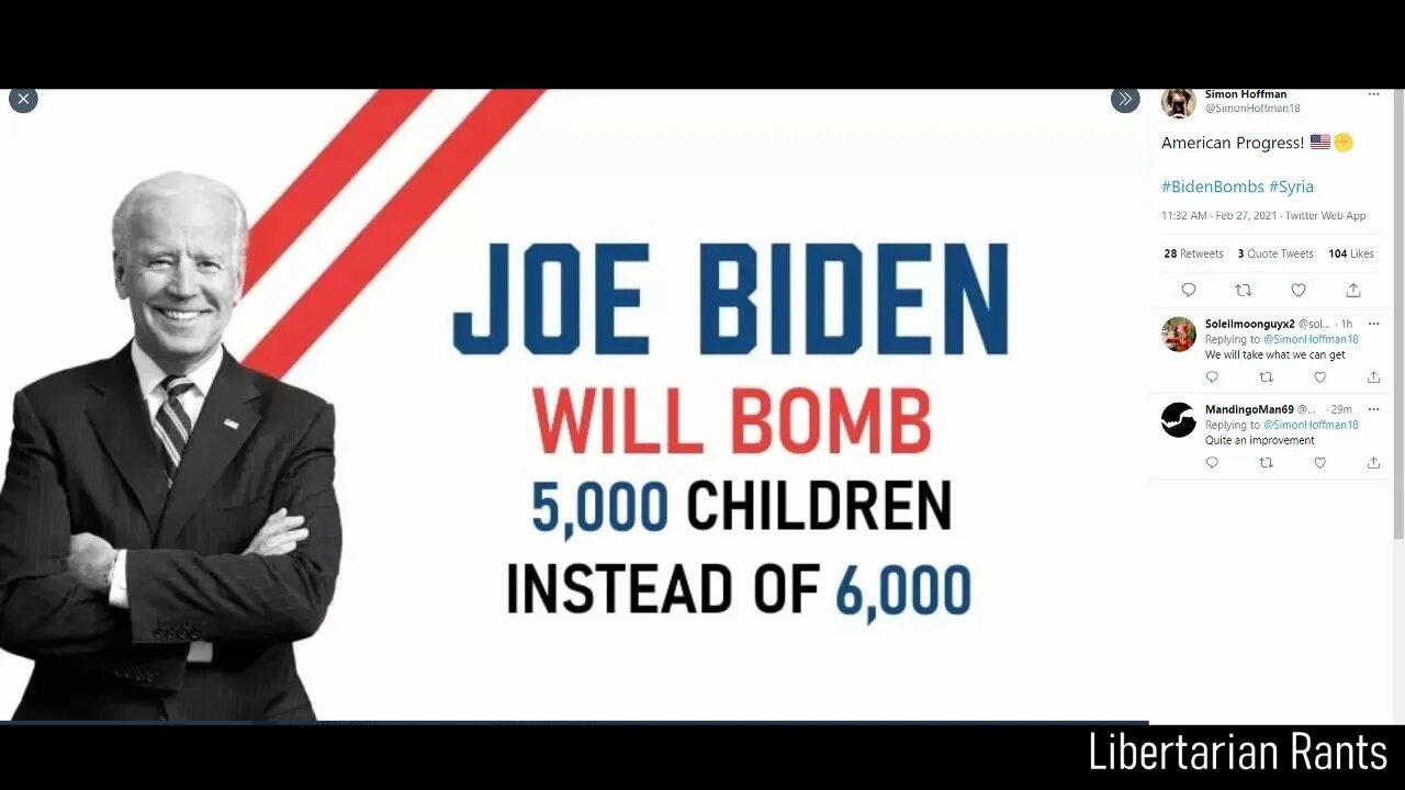 Biden Drops Bombs. No One Should Be Surprised