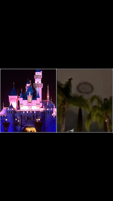 Someone Spotted A Dark UFO Hovering Above Disneyland & It's Oddly Spooky (VIDEO)