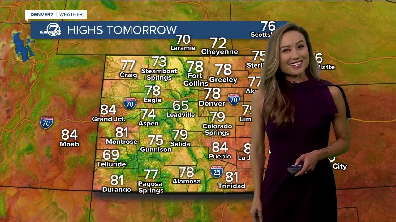 Sunshine and seasonal temps Friday