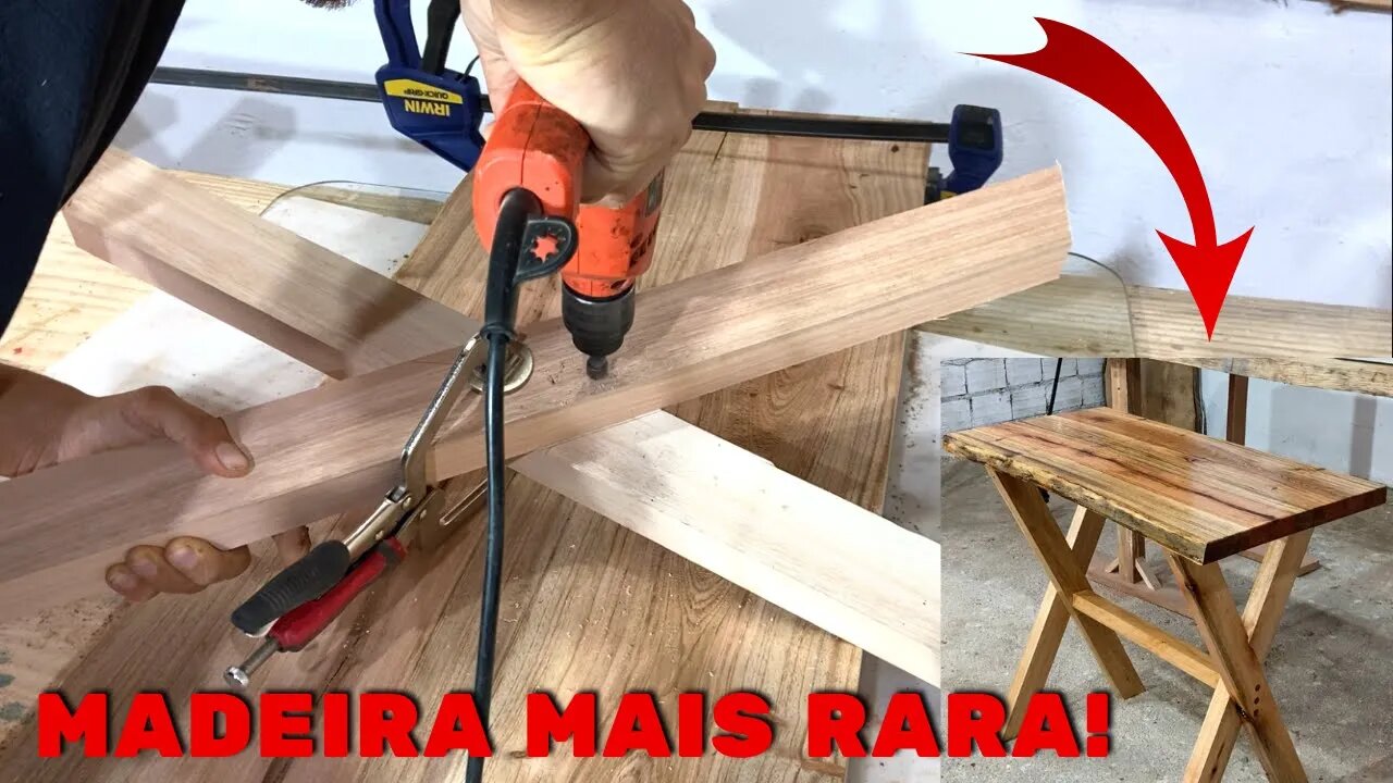 Como Fazer Uma Mesa Rústica com Madeira Rara e antiga de CEDRO. WOODWORKING