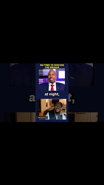 He CAN'T FIND TIME to talk to her about the PRENUP?!