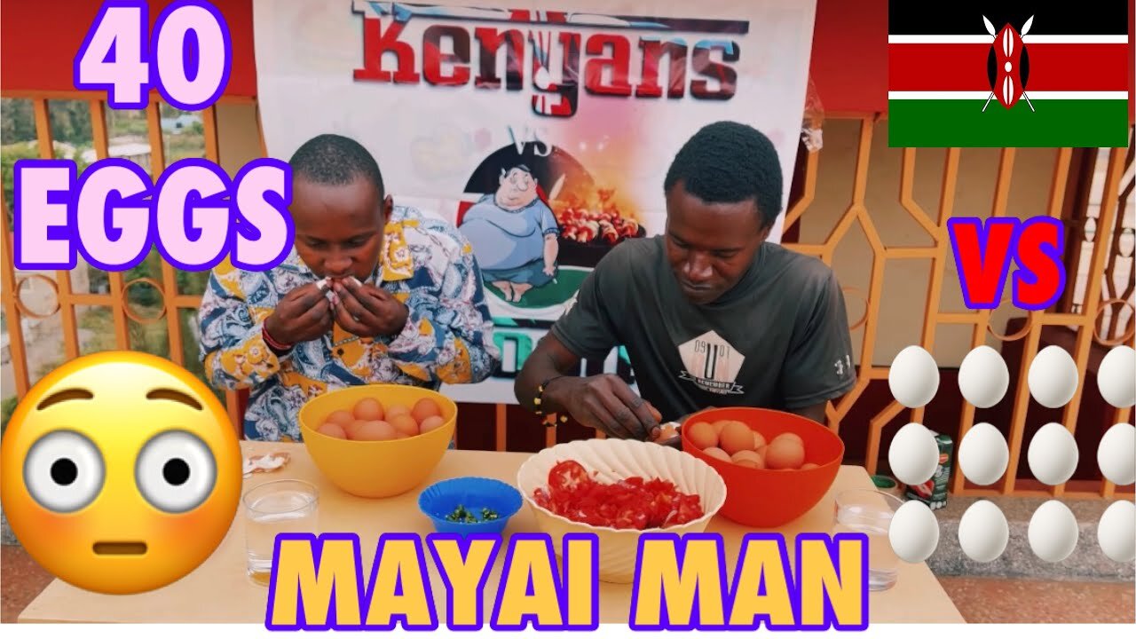 MEET A MAN WHO ATE 20 EGGS IN 16 MINUTES! HE WON 10K IN KENYANS VS FOOD COMPETITION