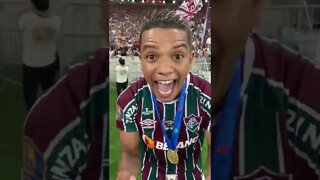 Fluminense 1x1 Flamengo - David Braz comemorando o título do Carioca 2022