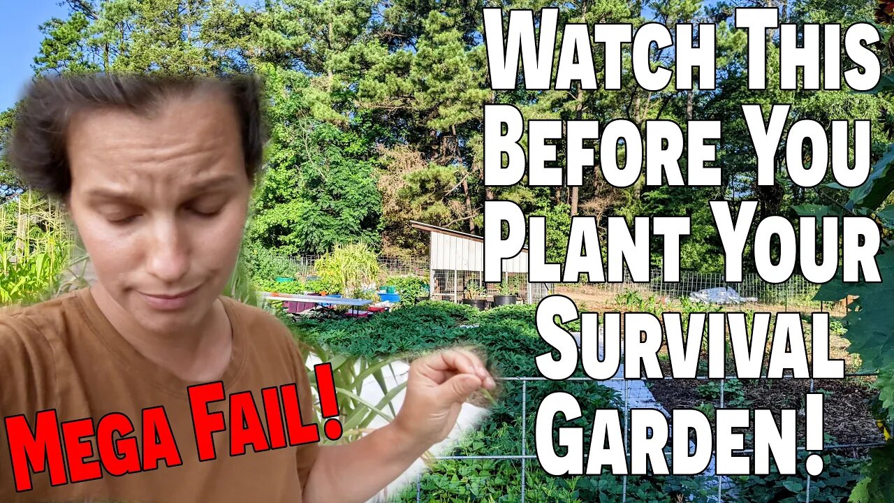 Watch This Before You Plant Your Survival Garden ~ Mega Garden Fail! ~ Container Garden Fail