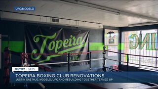Topeira Boxing Gym renovated by UFC & Modelo