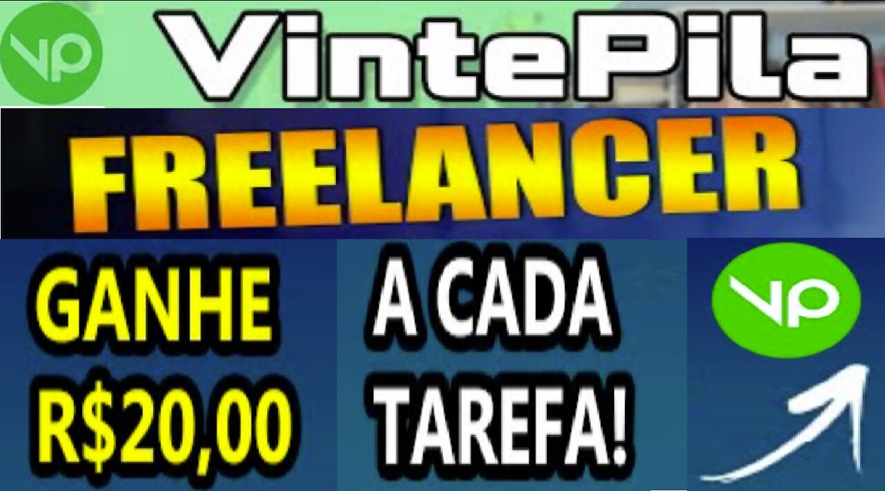 【Vinte Pila Freelance】Como funciona | Trabalhando em casa ganhe 20 à 50 Reais por dia | Renda Extra