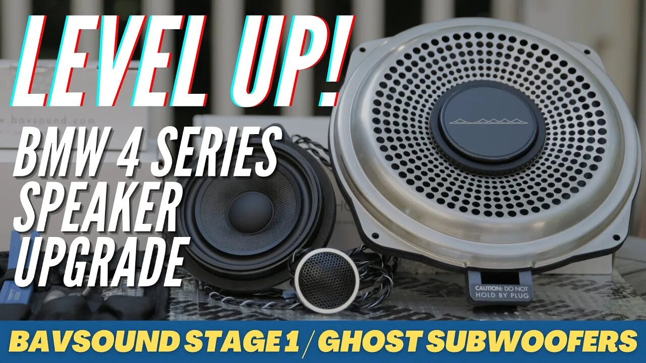 F33 SPEAKER UPGRADE! BAVSOUND STAGE 1 SPEAKERS & GHOST SUBWOOFERS