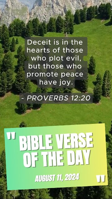 Bible Verse of the Day: August 11, 2024