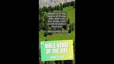 Bible Verse of the Day: August 11, 2024
