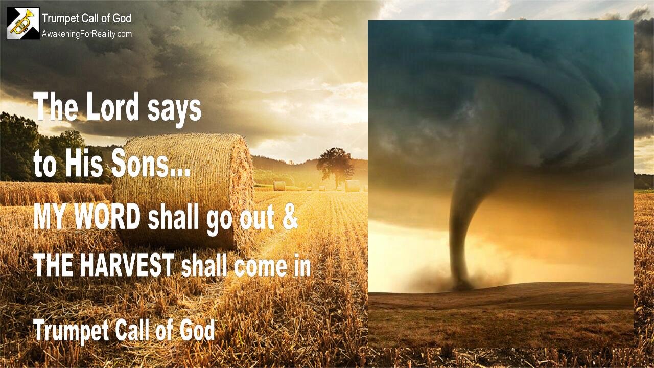 Aug 19, 2009 🎺 The Lord says... My Word shall go out and the Harvest shall come in