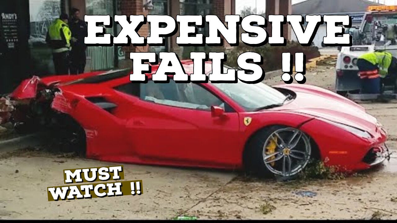 Sports Car Ruined! Expensive Destruction Fails Compilation