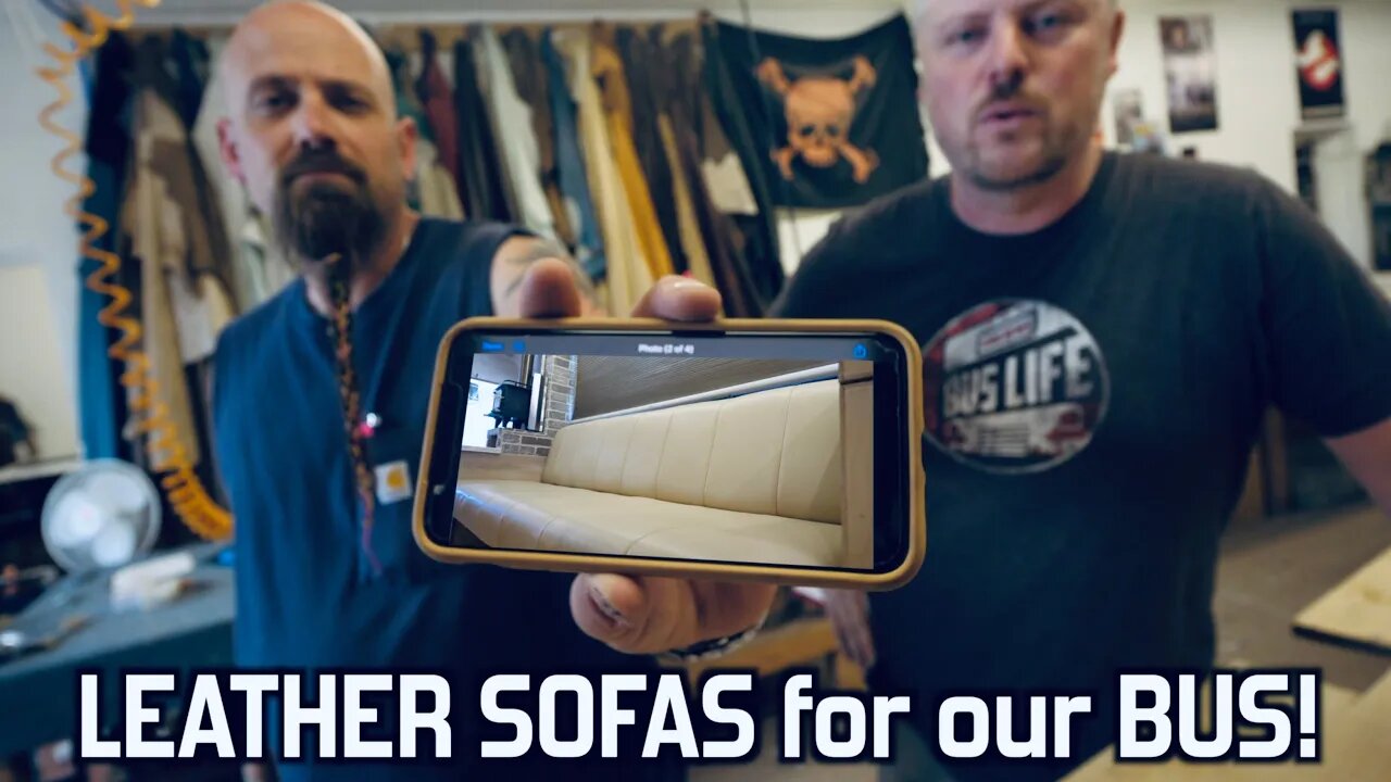 Leather Sofas for our Bus Conversion! | The Bus Life