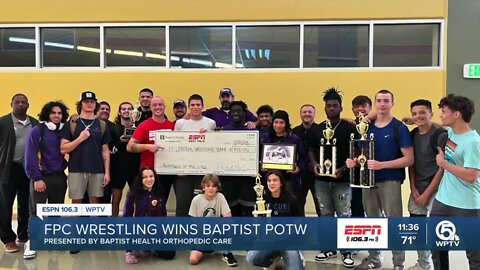 Fort Pierce Central Wrestling wins Baptist Sports Performance of the Week