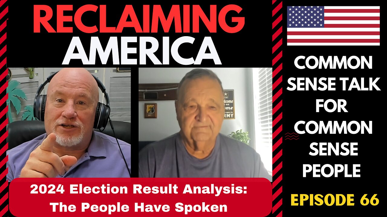 Reclaiming America (Ep:66) 2024 Election Result Analysis: The People Have Spoken!