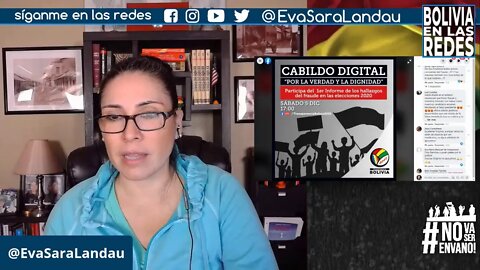 BOLIVIA EN LAS REDES, SABADO 5, CABILDO DIGITAL "POR LA VERDAD Y LA DIGNIDAD"