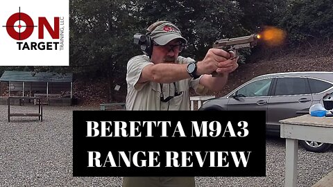 Beretta M9A3 Range test