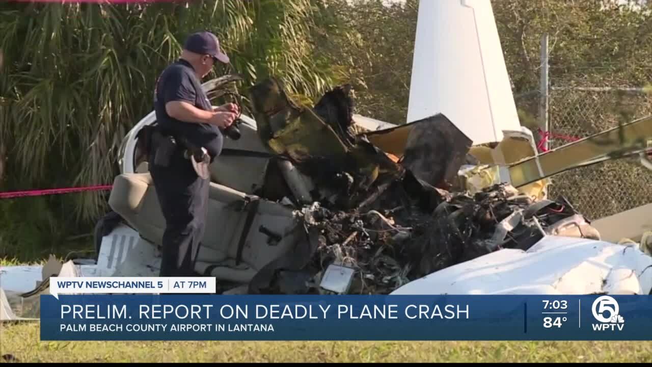 Plane's engine 'constantly smooth' before crash in Lantana, report says