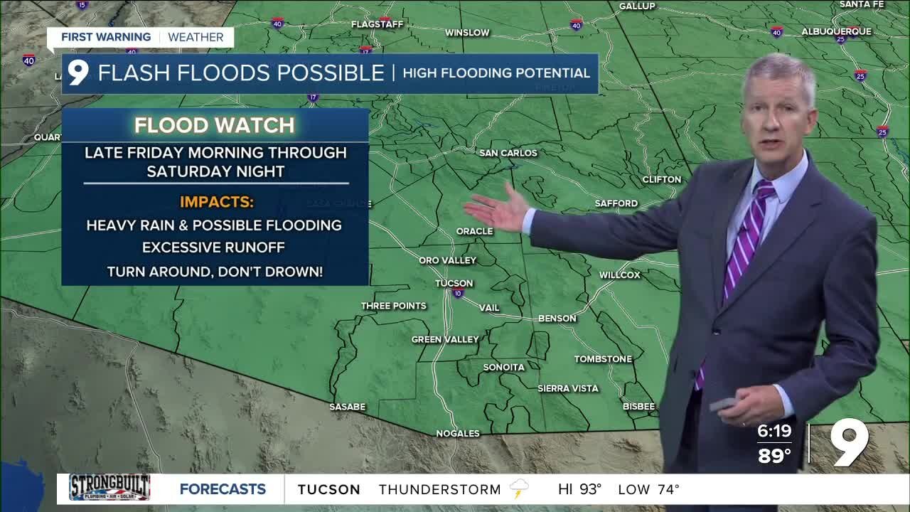 Flood Watches go into effect to end the week