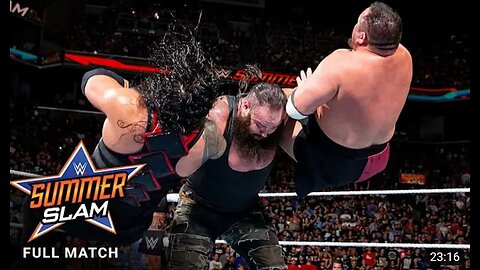 FULL MATCH: Lesnar vs. Reigns vs. Joe vs. Strowman - Universal Title Match: SummerSlam 2017