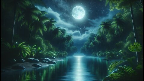 Moonlit Lagoon: 8-Hour Tropical Soundscape for Deep Sleep