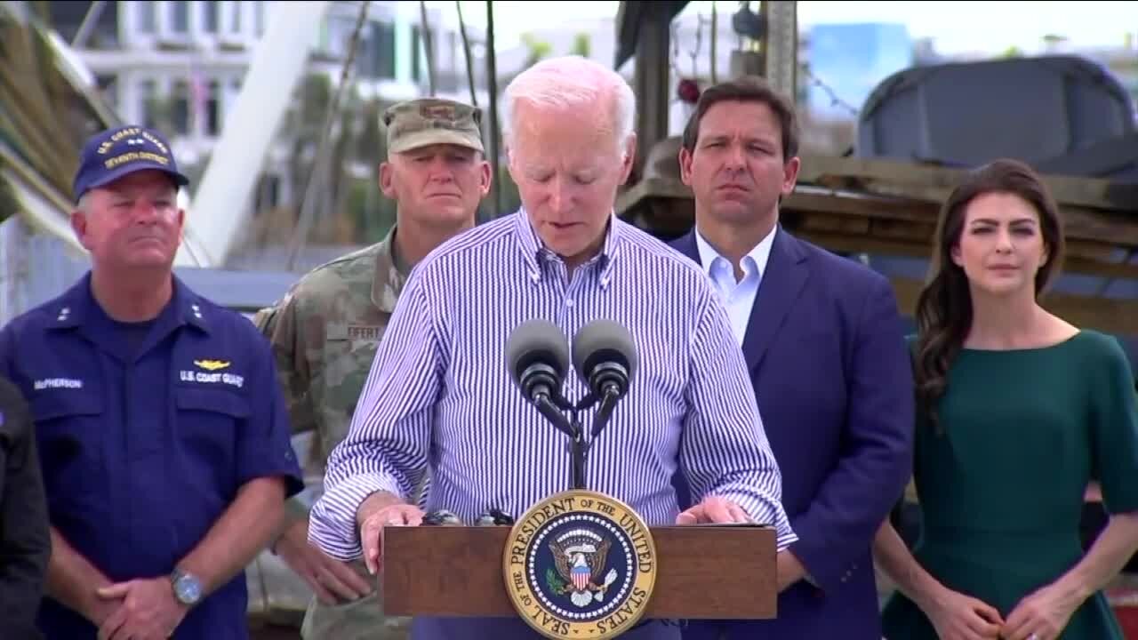 President Biden speaks to the people of SWFL from Fort Myers Beach