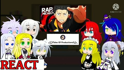 Re Zero React ao Rap do Subaru #gacha #anime #react