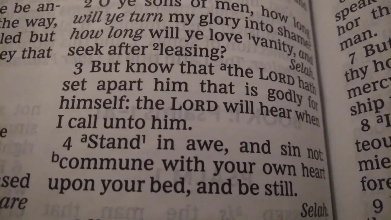 Psalm 4 KJV (take 13.Feb.2022)