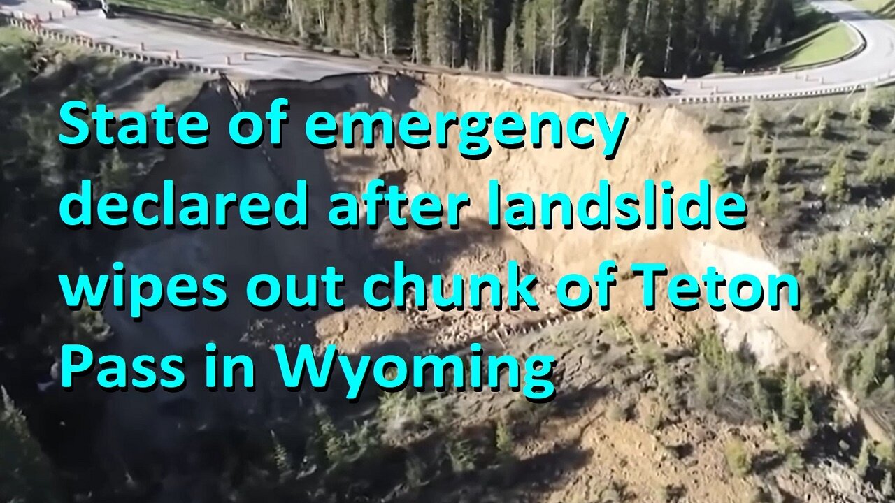 Landslide Hits Critical Section Of Roadway In Wyoming