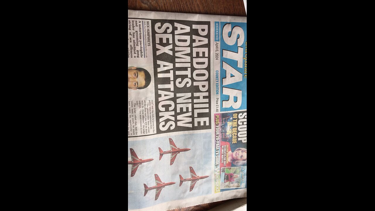 Shropshire Star newspaper 08/04/2024 paedophile