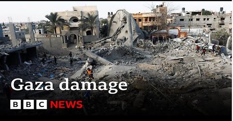 Israel-Gaza: At least half of Gaza's buildings damaged or destroyed, new analysis shows | BBC News