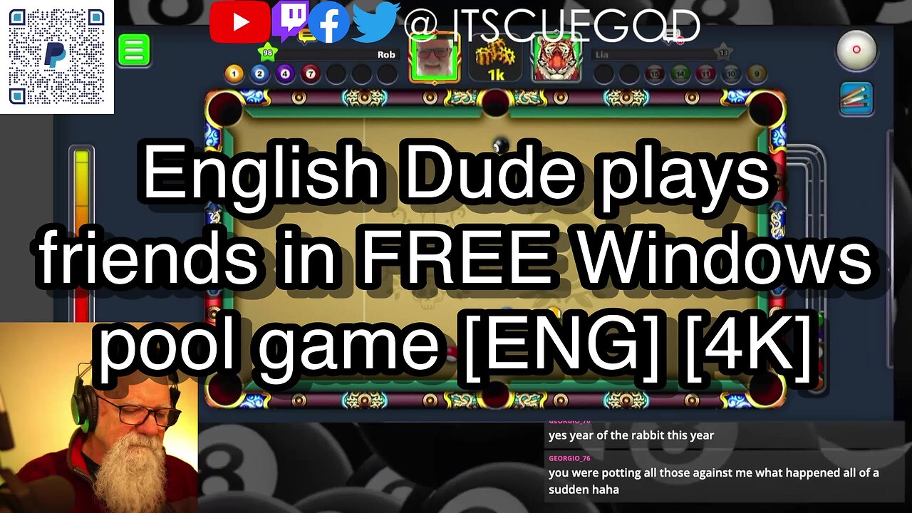 English Dude plays friends in FREE Windows pool game [ENG] [4K] 🎱🎱🎱 8 Ball Pool 🎱🎱🎱