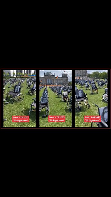 Powerful Demonstration in Berlin: Vaxxed fatalities & Injured by the jab bioweapon