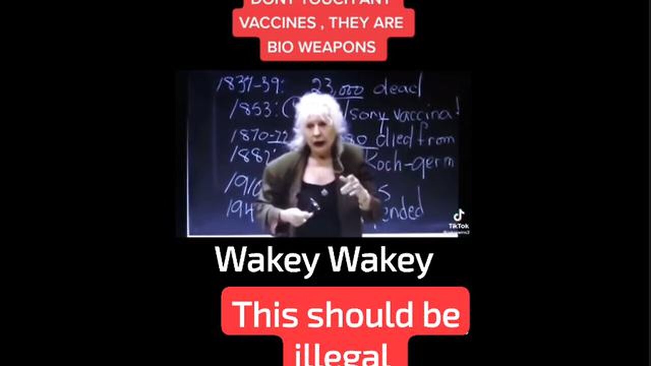 Don't Touch Any Vaccines, They Are Bio Weapons