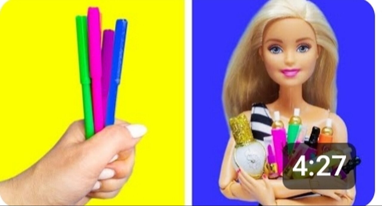 easy doll makeup hacks || 5 min crafts || doll DIYs #doll #craft #makeup