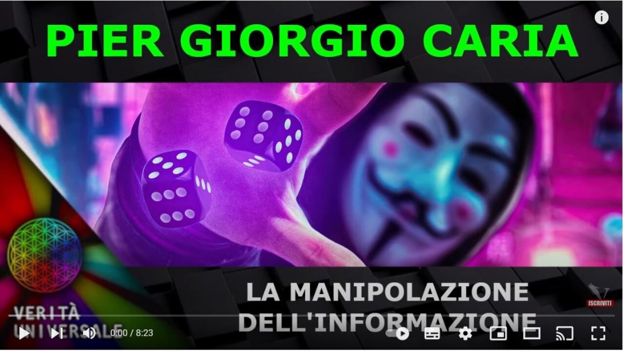 Pier Giorgio Caria - La manipolazione dell'informazione