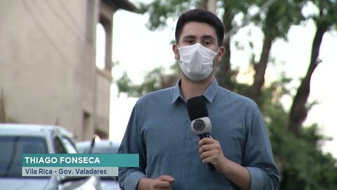 Acidente no Altinópolis: motorista invade calçada e capota em Gov. Valadares