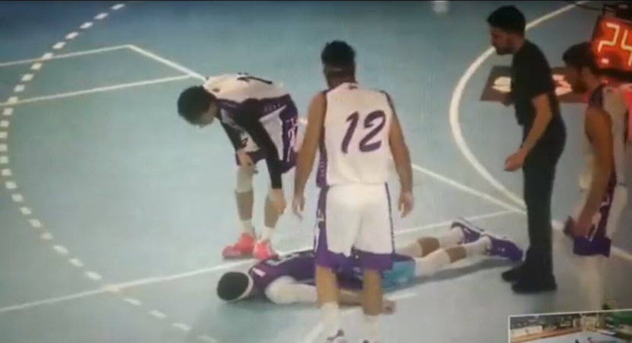 Oscar Cabrera, another collapsed basketball player