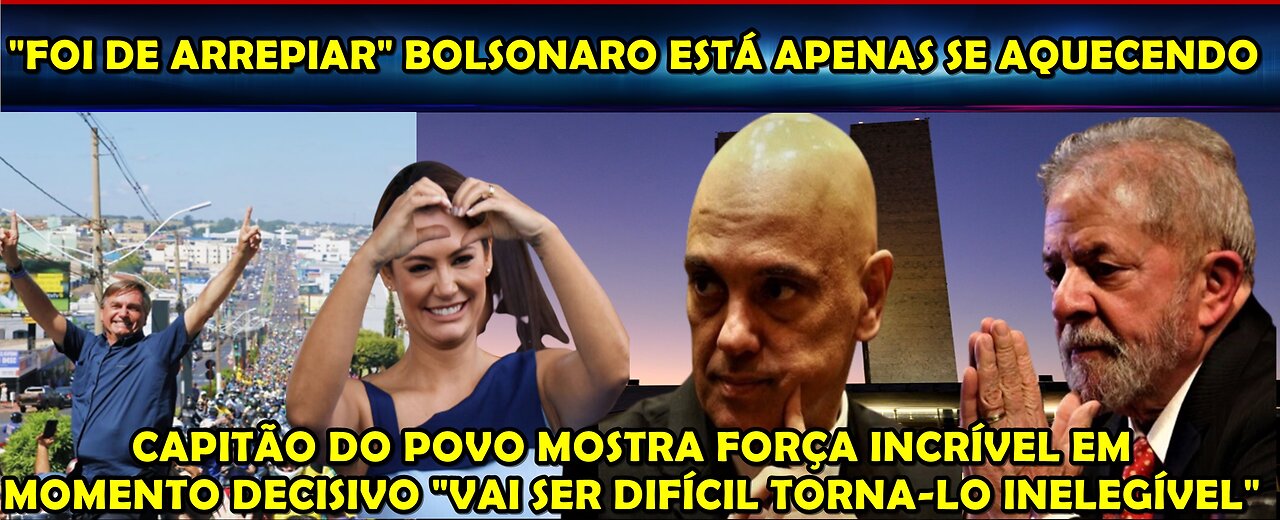 URGENTE “FOI DE ARREPIAR” PARECIA QUE O BRASIL ERA FELIZ DE NOVO BOLSONARO ESTÁ APENAS SE AQUECENDO