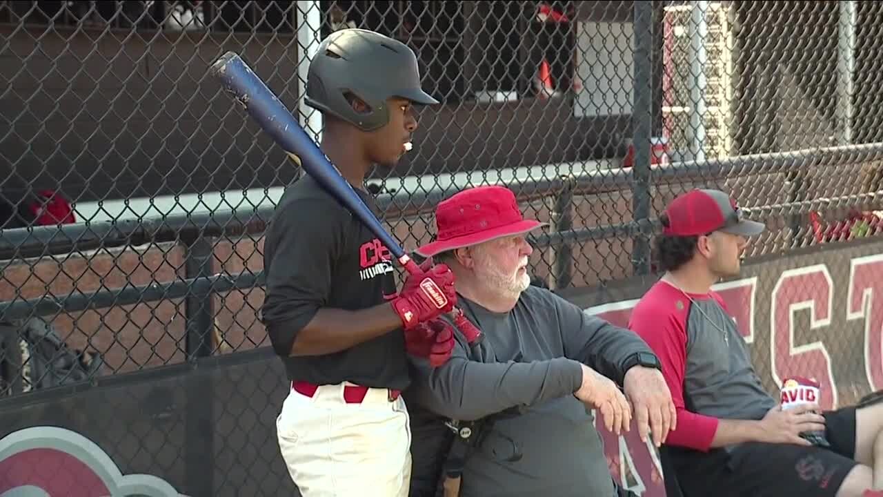 Coach Ernie guides Strawberry Crest catchers with knowledge and life lessons