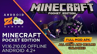 Minecraft: Pocket Edition - Android Gameplay (OFFLINE) (With Link) 112MB+