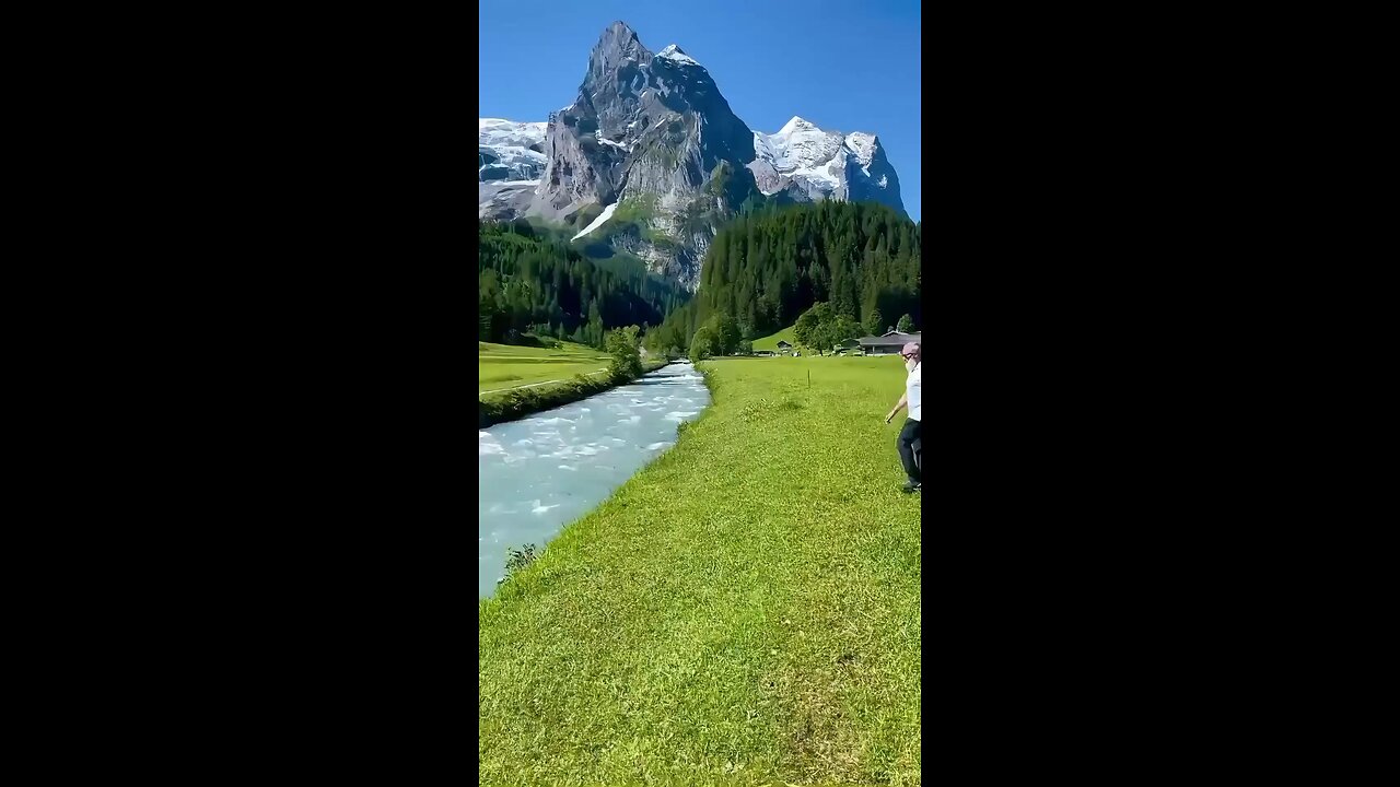 Beautiful view of the Swiss Alps. Grindelwald, Switzerland