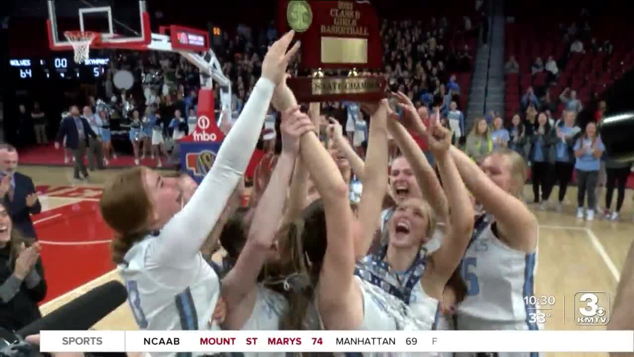Elkhorn North girls' basketball completes three-peat