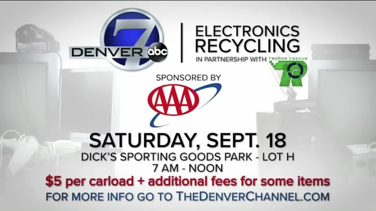 Electronics Recycling // Denver7 and AAA