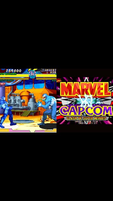 Marvel vs Capcom - Clash of Super Heroes Arcade Game.
