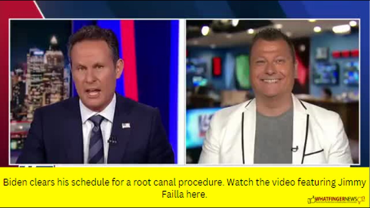 Biden clears his schedule for a root canal procedure. Watch the video featuring Jimmy Failla here.