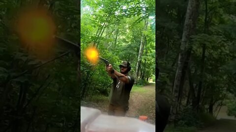 Shot a 30-30 Revolver! 😬 Magnum Research BFR #shorts
