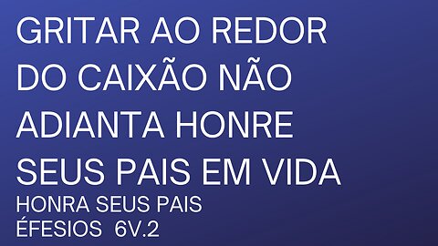 Honre seus pais