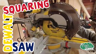 Square Your DeWalt Compound Mitre Saw and Making Picture Frames - E78