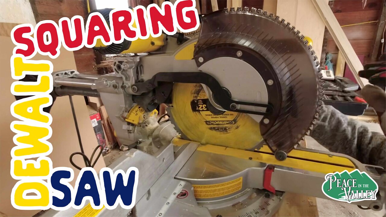 Square Your DeWalt Compound Mitre Saw and Making Picture Frames - E78